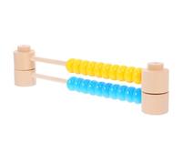 GARVALON Lot de 2 Bouliers Colorés pour Garçon et Filles 3-5 Ans, Éducatif D’Apprentissage des Mathématiques, Abaque à Perles Jaune et Bleu Ciel, Tableau D’activités Sensoriel pour Éveil
