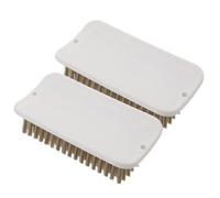 GARVALON Lot de 2 Brosses Autonettoyantes pour Mini-cochon à Fixer, Brosse de Toilettage avec Poils Doux pour Petits Animaux, D'enrichissement Mural pour Bain et Nettoyage des Cochons