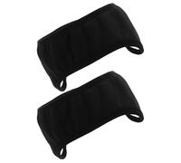 GARVALON Lot de 2 Cache-Oreilles Insonorisés Réglables Noirs Bandeau Doux Hypoallergénique pour Dormir de Bruit Protection Auditive Légère pour Sommeil Étude et Voyage