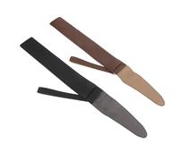 GARVALON Lot de 2 Étuis de Transport de Batterie Vintage, Portables, en Cuir Noir et Marron, 42,4 X 6,6 Cm, Protection Robuste et Rangement Organisé pour Musiciens et Percussionnistes