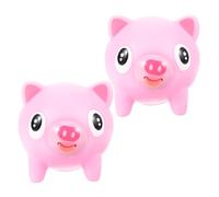 GARVALON Lot de 2 Jouets à Presser Animaux en Peluche Langue Qui Sort Garçon et Filles Taille Moyenne Jouets Anti-Stress à Remontée Lente Usage Bureau et Maison Amusants
