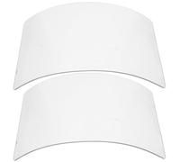 GARVALON Lot de 2 Lentilles de Rechange pour Cagoule de Sablage Verre de 4 MM Écran de Protection Transparent Anti-Buée pour Visière de Soudage Protection pour Peinture Meulage et Sablage