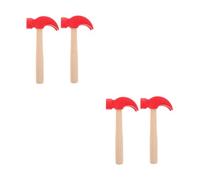 GARVALON Lot de 2 Marteaux en Bois pour Garçon et Filles Outil de Simulation Sécurisé en Bois Naturel Marteau de Préhension et Coordination Éducatif pour Développement Moteur et