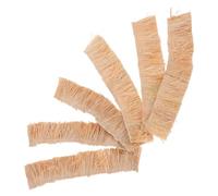 GARVALON Lot de 2 Mini Toits de Chaume 4X20 CM Paille Naturelle Flexible pour Maisons de Fées Toitures Miniatures Réalistes DIY Décoration Rustique pour Diorama et Jardin Féérique