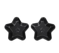 GARVALON Lot de 2 Moules à Gâteau Étoiles en Acier au Carbone Antiadhésif, Petits Moules Pâtisserie DIY pour Cuisson Facile et Ustensiles de Cuisson Résistants, pour Desserts Maison