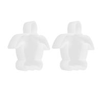 GARVALON Lot de 2 Moules en Silicone 3d Tortue Marine, Moules en Résine Époxy Polyvalents, Souples et Antiadhésifs, pour Fabrication de Bougies, Savons et Loisirs Créatifs, Diamètre Moyen,