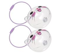 GARVALON Lot De 2 Pendentifs Souvenirs en Poils De Chat Porte-Clés Commémoratifs pour Animaux De Compagnie Porte-Clés en Abs Rose
