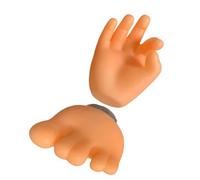 GARVALON Lot de 2 Porte-Brosses à Dents Mural Ventouse Support en Vinyle pour Doigts et Orteils Rangement Compact Suspendu pour Salle de Bain Accessoire Pratique et Décoratif