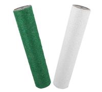 GARVALON Lot de 2 Poteaux à Griffer en Corde de Jute, Griffoirs Réutilisables pour Chats D'intérieur, Accessoires pour Chaton, Hauteur 50 Cm Diamètre 8 Cm, Vert et Blanc, Solution