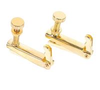 GARVALON Lot de 2 Tendeurs de Cordes pour Violon 4/4-3/4 en Acier Inoxydable Accessoires pour Violon Compact et Solide Réglage Précis des Cordes Couleur Or Fournitures Pratiques