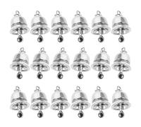 GARVALON Lot de 25 Clochettes Vintage en Alliage Robuste Pendentifs Clochette Suspendue pour Création de Bijoux DIY Accessoires pour Colliers Bracelets et Carillons Décoratifs