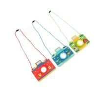 GARVALON Lot de 3 Kaléidoscopes en Papier D'appareil Photo, Prismes Polygonaux Colorés Assortis, D'éveil Créatif pour Garçon et Filles, Présent Ludique et Éducatif, Léger Couleur Aléatoire