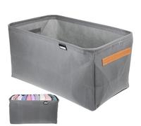 GARVALON Lot de 3 Organiseurs de Placard Xl 48x28x25cm en Tissu Robuste Pliable pour Vêtements Pulls Pantalons Poignée Renforcée pour Rangement Garde-robe Maison