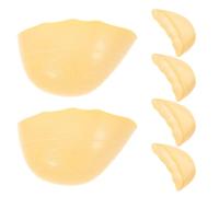GARVALON Lot de 3 Paires de Bouchons d'Orteils Rembourrés en Mousse Souple Couleur Chair Inserts Semelles pour Chaussures Trop Grandes Protège-Orteils Réutilisables Confort et Maintien
