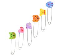 GARVALON Lot de 30 Épingles de Sûreté Traditionnelles en Acier Inoxydable Tête Animaux pour Couches de Bébé Fixation Ajustable et Sécurisée -Né et Puériculture