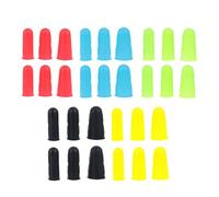 GARVALON Lot de 30 Manchons de Doigts en Silicone Antidérapants Grains Protège-Doigts Flexibles et Isolants Thermiques Couvre-Doigts Polyvalents pour Couture Bricolage Couleur Aléatoire