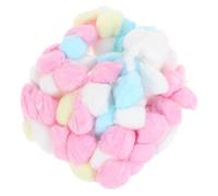 GARVALON Lot de 300 Boules de Coton Colorées pour Hamsters Garnitures pour Nids D’Animaux Coton Dégraissé Chaud et Absorbant Accessoires pour Petits Animaux en Hiver Literie Douce et