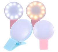 GARVALON Lot de 4 Lampes LED Rechargeables USB pour infirmières, Mini Lampe Torche à Clip, lumière Bicolore (2 Bleu + 2 Rose), Portable et Pratique pour à Main, Bureau et Usage médical