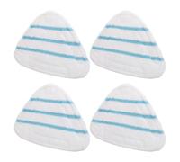 GARVALON Lot de 4 Lingettes Lavables Triangulaires en Microfibre pour Balai Vapeur Coussinets de Rechange Ultra-Résistants Compatibles Nettoyeurs Vapeur pour Nettoyage Précis des Coins