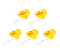 GARVALON Lot de 5 Nez de Canard Factices Réalistes en Matériaux Légers Taille Adulte Masque de Cosplay Réutilisable pour Fête Halloween et Déguisement Animalier