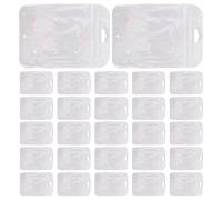 GARVALON Lot de 50 Sachets Plastiques Refermables 15 X 10 CM à Motif Cœur Holographique Pochettes Auto-Adhésives Transparentes pour Emballage Alimentaire Bijoux et Petits Objets Usage