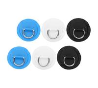 GARVALON Lot de 6 Anneaux INOX pour Planche de Paddle Gonflable Boucles de Fixation pour Cordage Bateau Accessoires Kayak et Surf Couleurs Assorties Blanc Noir Bleu Fixation Sécurisée