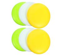 GARVALON Lot de 6 Disques de Golf en Plastique PE, Grand Format, Couleurs Blanc Jaune Vert, 6 Mini Marqueurs, Ensemble Disc Golf pour Débutants, Usage Extérieur, Entraînement et Loisirs