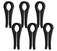 GARVALON Lot de 6 Verrous de Sécurité pour Boutons de Cuisinière à Gaz Noirs Clips en Plastique Résistants à la Chaleur Protections Universelles pour Boutons de Four Sécurité Garçon et