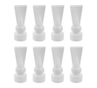 GARVALON Lot de 8 Buses de Sortie D’Aquarium à Bec de Canard 25 Mm en Plastique Blanc, Buse Rotative Multidirectionnelle pour Pompe D’Aquarium, Raccord de Retour D’Eau Silencieux