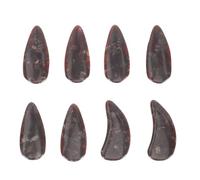 GARVALON Lot de 8 Faux Ongles Guzheng Professionnels Taille Large Couleur Lune D’Ombre Protège-Doigts Incurvés pour Entraînement et Jeu D’Instruments à Cordes Accessoires Ergonomiques