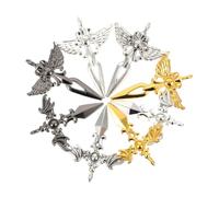 GARVALON Lot de 8 Pendentifs Ailes D’Ange et Démon en Alliage Accessoires DIY pour Fabrication de Colliers Bracelets et Boucles D’Oreilles Décoratifs et Légers pour Création Bijoux