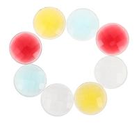 GARVALON Lot de 8 Set de Lentilles Prismatiques Rouges Blanches Jaunes et Vertes 38X5 MM pour Kaléidoscope Accessoires en Plastique Haute Définition pour Bricolage Garçon et Filles et