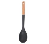 GARVALON Louche à Soupe en Silicone Grosse Taille, Cuillère Cuisine Multi-usage Manche en Bois, Cuillère à Mélanger Antiadhésive Résistante la Chaleur pour Usage Domestique, Ustensile