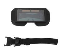 GARVALON Lunettes de Soudage à Assombrissement Automatique pour Soudeur, Cadre Abs Léger Écran Lcd, Branche Orange, Protection Oculaire Solaire pour Soudage Tig Mig, Équipement Sécurité