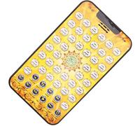 GARVALON Machine Éducative Arabe pour Garçon et Filles Jaune sans Batterie Éducatif Interactif Portable Tablette D’Apprentissage Arabe pour Éveil Cognitif et Apprentissage Précoce