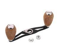 GARVALON Manivelle de Moulinet de Pêche Allongée Argentée 4 Roulements à Billes, Pièce de Rechange pour Moulinet Casting et Traîne, Accessoire pour Pêche en Mer et Eau Douce, Compatible