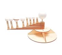 GARVALON Maquette du Système Solaire en Bois 3D à Monter Soi-même - Kit Éducatif Stem 9 Planètes - Scientifique D’Apprentissage pour Garçon et Filles - Modèle Spatial Pédagogique et
