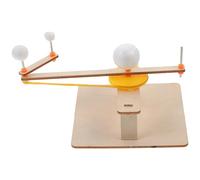 GARVALON Maquette Pédagogique du Système Solaire en Bois Kit Scientifique DIY Terre Lune Soleil Modèle Éducatif D'astronomie pour Garçon et Filles, Matériel Scolaire 3e Année, Stem
