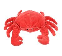 GARVALON Marionnette à Main Crabe Interactif en Peluche 30 Cm, D’éveil Animal Marin pour Raconter des Histoires, Modèle Simulation Réaliste pour Garçon et Filles et Activités Éducatives