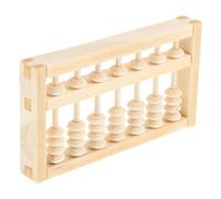 GARVALON Mini Boulier Bois pour Garçon Fille et Adultes Outil Éducatif pour Apprentissage Mathématique Accessoire Photo pour Anniversaire Boulier Traditionnel Chinois Vintage pour Écoliers