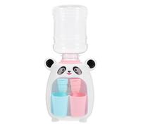 GARVALON Mini Distributeur d'eau pour Garçon et Filles, Double Sortie, Modèle Panda Blanc, Mini Fontaine à Eau Éducative et Réaliste, D'électroménager Cuisine, de Scène de Vie, pour Jeu