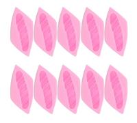 GARVALON Moules en Silicone pour Fondant 10 Pièces Moule à Chocolat Mini Hamburger Rose de Gâteau Antiadhésifs pour Pâtisserie et Décoration Créative