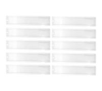GARVALON Moules Rectangulaires en Silicone Blanc Moules à Marque-Pages Robustes et Réutilisables Lot de 10 pour Résine Époxy pour DIY et Créations Artisanales