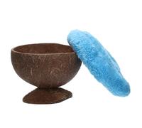 GARVALON Nid Naturel Coque de Noix pour Petits Animaux Maison Compacte et Résistante pour Hamsters Oiseaux et Rongeurs Décor Pratique et Isolant Hiver