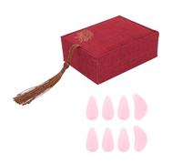 GARVALON Ongles de Protection Guzheng en Cristal Taille Grosse Couleur Rose Blush Accessoire Pratique pour Jouer du Guzheng Couvre-Ongles d'Entraînement Résistants et Légers Kit de 1