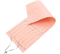 GARVALON Organisateur Suspendu pour Accessoires Cheveux Taille L Rose Porte-pinces et Porte-bijoux Feutre Rangement Mural Pratique pour Barrettes et Bandeaux Pochette de Rangement