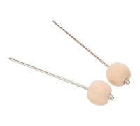 GARVALON Paire de Marteaux de Pédale de Grosse Caisse en Bois Massif Tête Dure Vintage Petit Format Accessoire de Remplacement pour Batterie Maillets pour Percussion Son Chaud Naturel