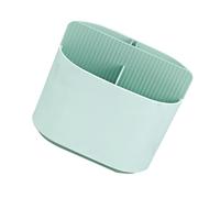 GARVALON Panier à Couverts Porte-Baguettes Bac Égouttoir Plastique Léger Vert Clair Support de Rangement Ustensiles Cuisine pour Comptoir Organisateur Multifonction pour Couverts et
