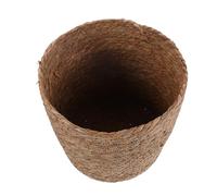 GARVALON Panier de Rangement Tressé à la Main en Paille Naturelle Taille Moyenne 30X25 CM Panier Rectangulaire sans Poignée ni Doublure Corbeille Polyvalente pour Bureau Rangement