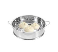 GARVALON Panier Vapeur en Acier Inoxydable 304 Diamètre 22 Cm Double Poignées Pratiques Grille Vapeur pour Cuisson de Petits Pains et Brioches Cuisson Rapide et Adapté la Cuisine Maison